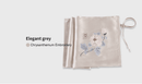 Mulberry Silk Sleeping Pillow Cover Flower Embroidery with Belt Tie Anti-aging Smooth Hair