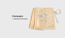 Mulberry Silk Sleeping Pillow Cover Flower Embroidery with Belt Tie Anti-aging Smooth Hair