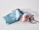 Mulberry Silk Bed Sheet & Pillow Cover, Silk Sleeping Bag (Pink/ Blue)