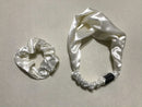 3-in-1 Pure Silk Hair Band Combo, Mother's Day Gift (White)