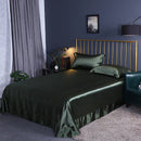 High Quality Satin Silk Flat Bed Sheet for Skin and Hair Care Multicolor