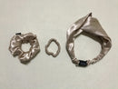 3-in-1 Pure Silk Hair Band Combo, Mother's Day Gift (Champagne)