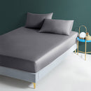 100% Cotton Plain Fitted Sheet for Skin and Hair Care Multicolor