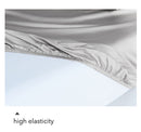100% Cotton Plain Fitted Sheet for Skin and Hair Care Multicolor