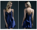 Natural Mulberry Silk Sleep Dress/ Camisole with Lace (Baby Pink/ Pink/ Blue)