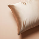 2 Pieces Set Natural Silk Sleeping Pillowcase with Eyemask 22 momme (Champagne)